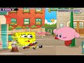 KIRBY VERSUS SPONGEBOB STREET FIGHT SESAME STREET