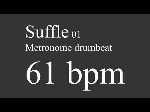 61 bpm suffle drumbeat metronome
