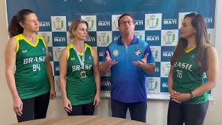 Atletas de Irati que participaram do Mundial de Basquete são homenageadas na Prefeitura