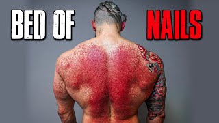 The WORST PAIN I&#39;ve Tried | BED OF NAILS Pressure Point Therapy | Before &amp; After