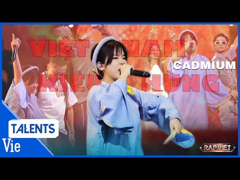 Rapper 16 tuổi CADMIUM hùng hồn rap về Việt Nam khiến 4 HLV đứng ngồi không yên| Rap Việt Live Stage