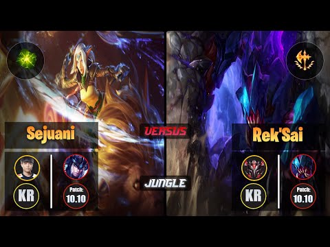 Cuzz SEJUANI (Jungle) [Aftershock] VS REK'SAI - Grandmaster KR Patch 10.10