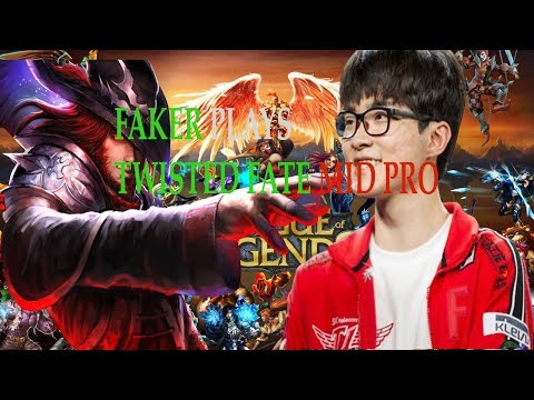 SKT T1 Faker Twisted Fate,SKT T1 Effort support vs Kasadin MID Ranked Challenger Korea