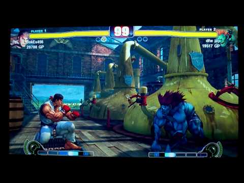 JokEs456 (Ryu) VS dfw jay (Blanka) SF4 G1 Championship XBL