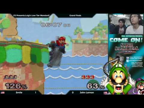 Luigi's Low Tier Mansion!! 10/29/16: Singles - Grand Finals: Smile (Ganon) vs. John Lemon (Mario)