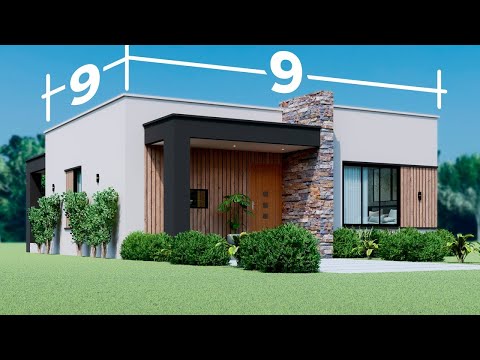 Modern 9x9 Meter House 🏡⭐