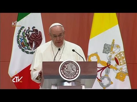 Le Pape François rencontre les autorités du Mexique