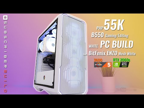 VLOG: 55K Php Gaming/Editing B550 WHITE PC Build Ryzen 5 3600 I RTX 2060 Super [Ph]