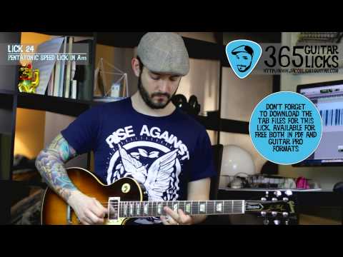 Lick 24/365 - Pentatonic Speed Lick in Am | 365 Guitar Licks Project