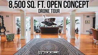 MASSIVE Open Concept Lakeside Mansion - 8,500 Sq. Ft. Drone Tour