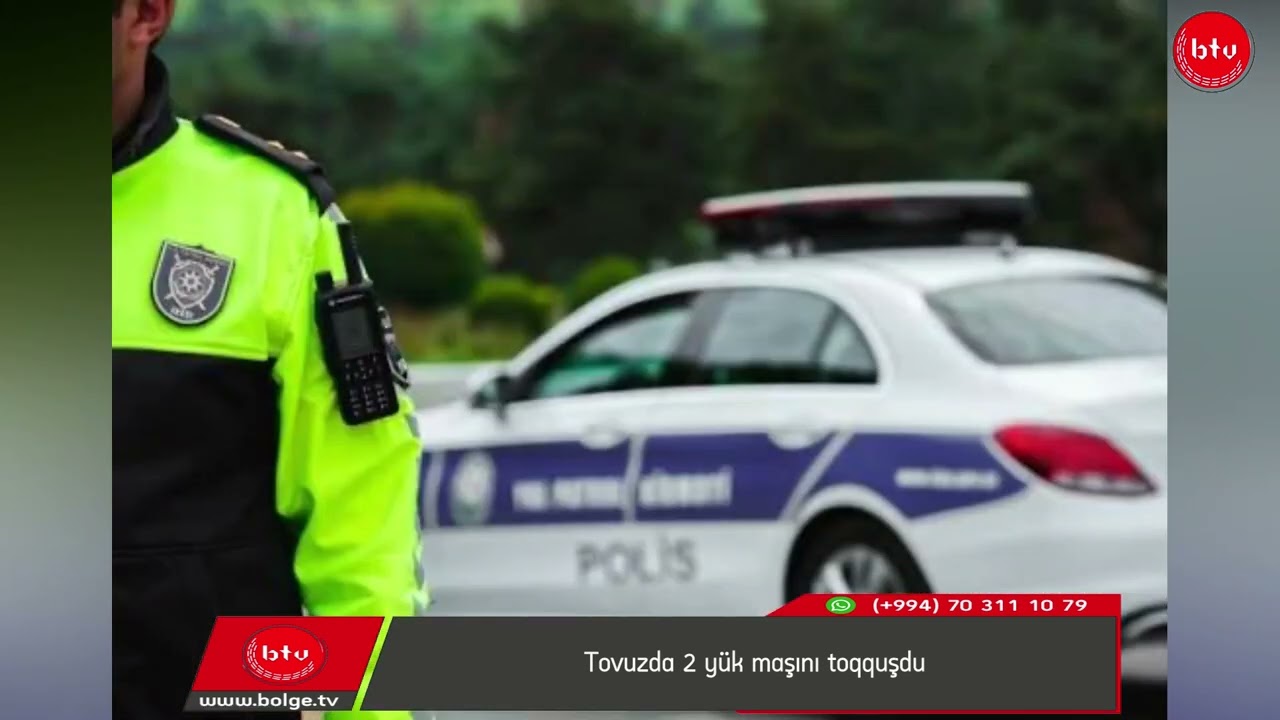Tovuzda 2 yük maşını toqquşdu