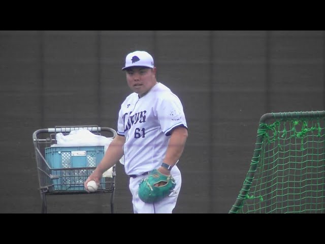 【春季キャンプ】ライオンズ・平良海馬がLIVEBPでボールを前に飛ばさせない投球!!  2025年2月12日 埼玉西武ライオンズ