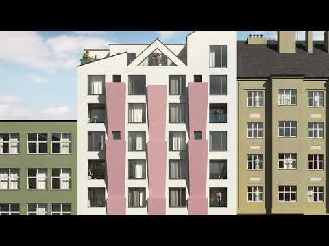 Nové byty Praha. Bytový dům Harfa Yard na Praze 9 u stanice metra Českomoravská. Developer GARTAL