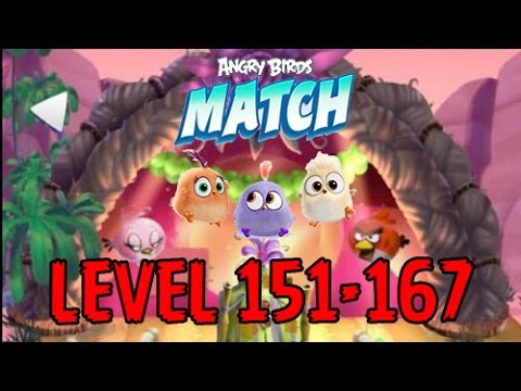 Angry Birds Match - LEVEL 151-167 - DRESS UP PARTY - SUGARTOOTH SANDRA,DJ CLOUD - Gameplay - EP13