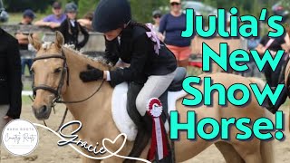JULIA'S FIRST SHOW WITH HER NEW SHOW HORSE, GRACIE! | VLOG