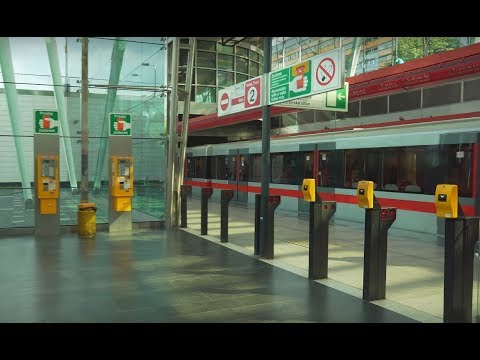 Czech Republic, Prague, metro ride from Střížkov to Ládví