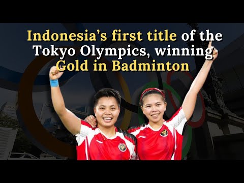 Indonesia’s first title of the Tokyo Olympics, winning Gold in Badminton