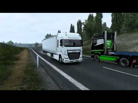 ETS2MP // YAĞMURLU VE YOĞUN SEFER // DAF XF // CALAİS - DUİSBURG !!!
