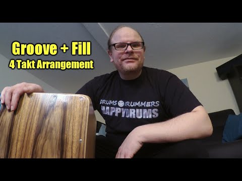Cajon lernen: Groove + Fill - 4 Takt Arrangement