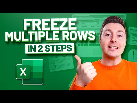 HOW TO FREEZE MULTIPLE ROWS AND COLUMNS (EASY 2-STEP METHOD)
