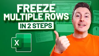 HOW TO FREEZE MULTIPLE ROWS AND COLUMNS (EASY 2-STEP METHOD)