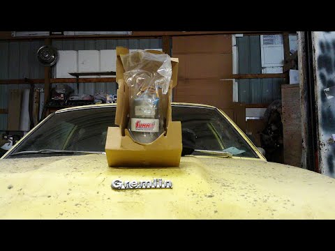 How to install an electric fuel pump on a classic car. Gremlin gets a Holley electric fuel pump