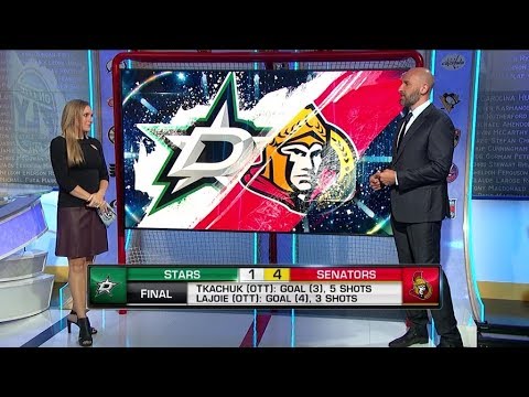 NHL On The Fly:  Senators vs Stars:  Mike Rupp on Sens` win and Tkachuk goal  Oct 15,  2018