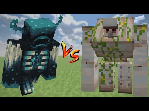 Warden vs Mutant Iron Golem - Minecraft Mob Battle TOURNAMENT