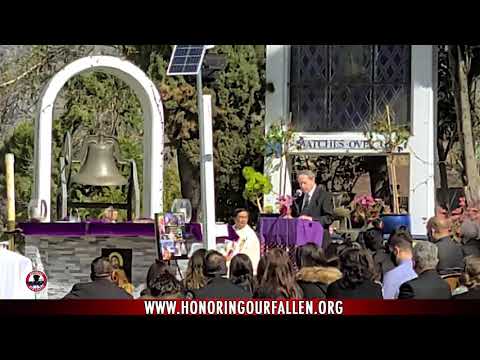 Services for Los Angeles County Sheriff's Deputy Daniel Cortes and Marine Corps Veteran.