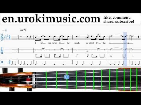 Violin lessons Miley Cyrus - Malibu Sheet Music Tutorial Part#2 um-i352