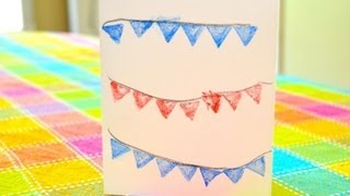 Patriot Craft for Kids -- Easy Note Card