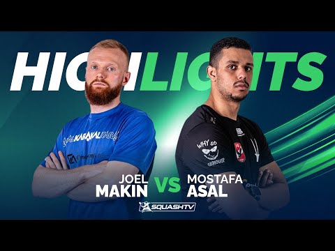 🏴󠁧󠁢󠁷󠁬󠁳󠁿 Makin v Asal 🇪🇬 | PSA Squash Tour Finals 2024/25 | RD2 HIGHLIGHTS