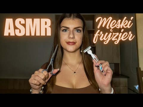[ASMR po polsku] Wizyta u Barbera| Strzyżenie i golenie brody| Męski fryzjer Roleplay| Barber shop
