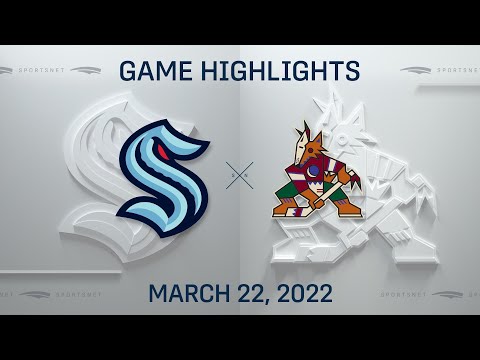 NHL Highlights | Kraken vs. Coyotes - Mar. 22, 2022