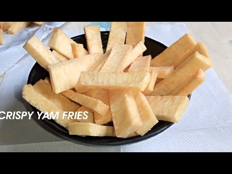 How To Make Crispy Yam Chips | Fried Yam Recipe