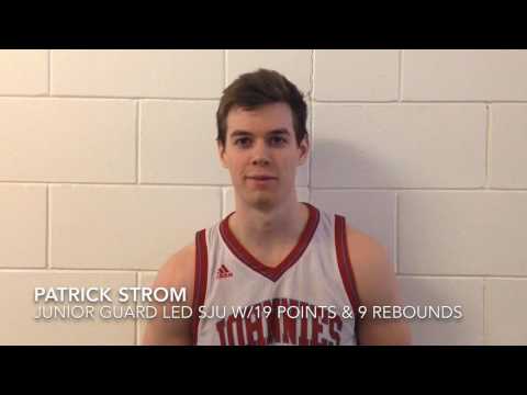 Post-Game Interviews w/SJU's Strom & McKenzie - 2017 Hamline