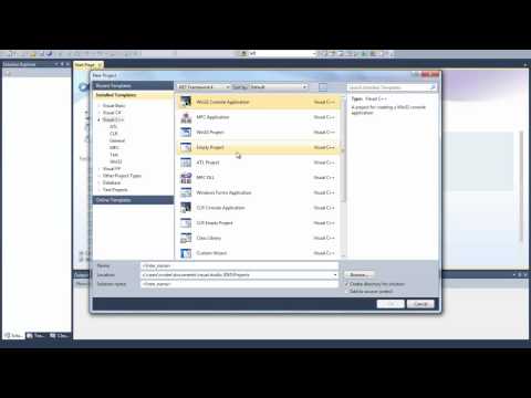Make A Blank C++ Console Project in Visual Studio 2010