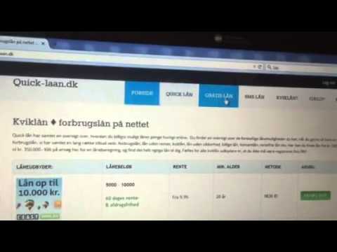 Kviklån - forbrugslån på nettet - gratis lån uden renter