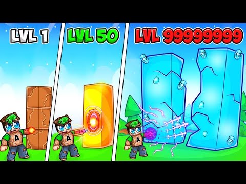 Upgrading NOOB to GOD in ROBLOX WALL PUNCH RACE SIMULATOR