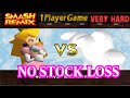 Smash Remix Classic Mode Gameplay With Peach VERY HARD No Stock Loss
