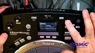 Video thumbnail for Roland Hand Sonic HPD-20 Demo by Kosmic Sound