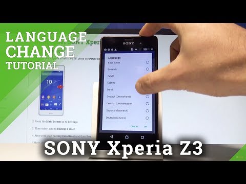 How to Change Language on SONY Xperia Z3 - Language Settings |HardReset.Info