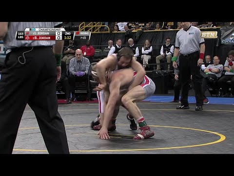 Big Ten Rewind: 2016 Wrestling -165 LBs - Wisconsin's Isaac Jordan vs. Ohio State's Bo Jordan