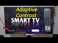 How to set adaptive contrast on Smart TV | Devant