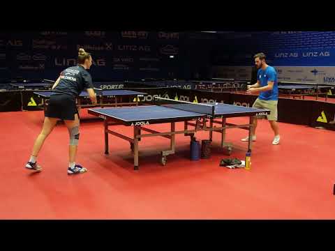 Tischtennis Challenge mit Sofia Polcanova / LINZ AG Froschberg
