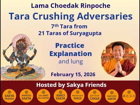 Tara Crushing Adversaries (7 Tara of 21 Taras). Practice explanation. Lama Choedak Rinpoche. 2.15.26
