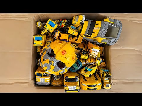 BOX Full Yellow Color Transformers Carbot Tobot MiniForce Bumblebee, Optimus Prime Robot Cars Toys