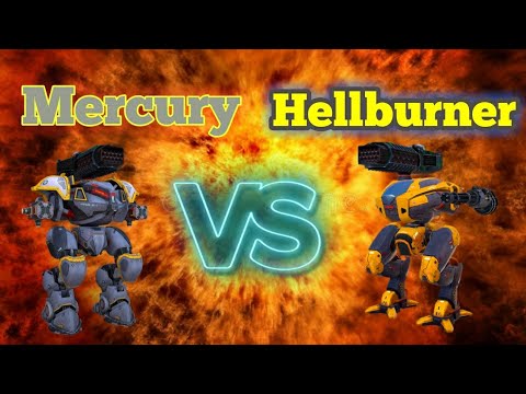 MERCURY VS HELLBURNER (WAR ROBOTS GAMEPLAY)