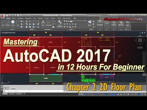 AutoCAD 2017 2D Floor Plan Tutorial For Beginner | Course Chapter 2