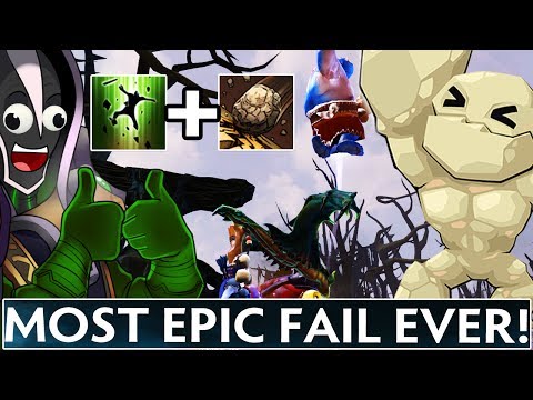 MOST EPIC FAIL IN DOTA 2 HISTORY !! Rubick + Tiny Cliff Strat